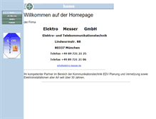 Tablet Screenshot of elektro-messer.de